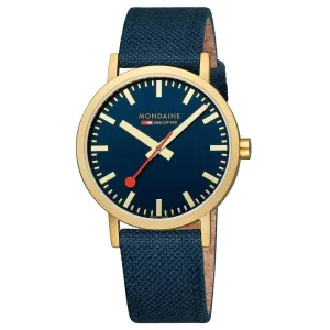 Mondaine Classic Unisex Blue Watch A660.30360.40SBQ