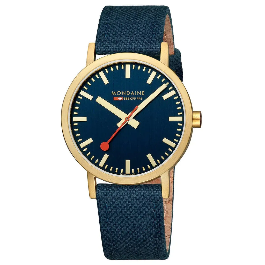 Mondaine Classic Unisex Blue Watch A660.30360.40SBQ