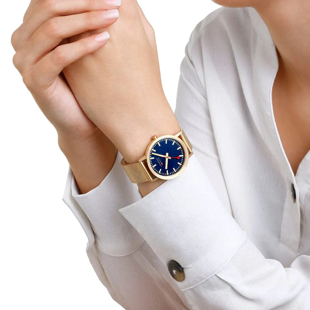 Mondaine Classic Unisex Gold Watch A660.30314.40SBM