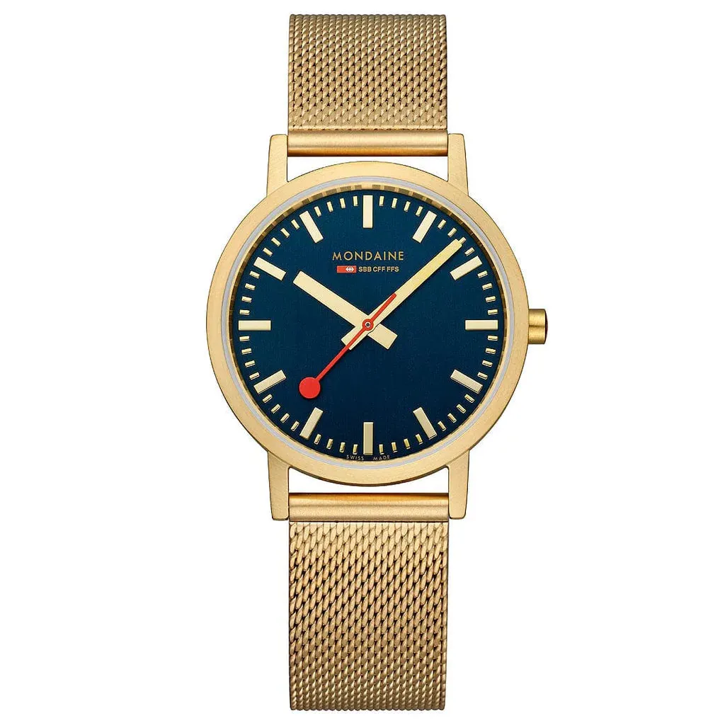 Mondaine Classic Unisex Gold Watch A660.30314.40SBM