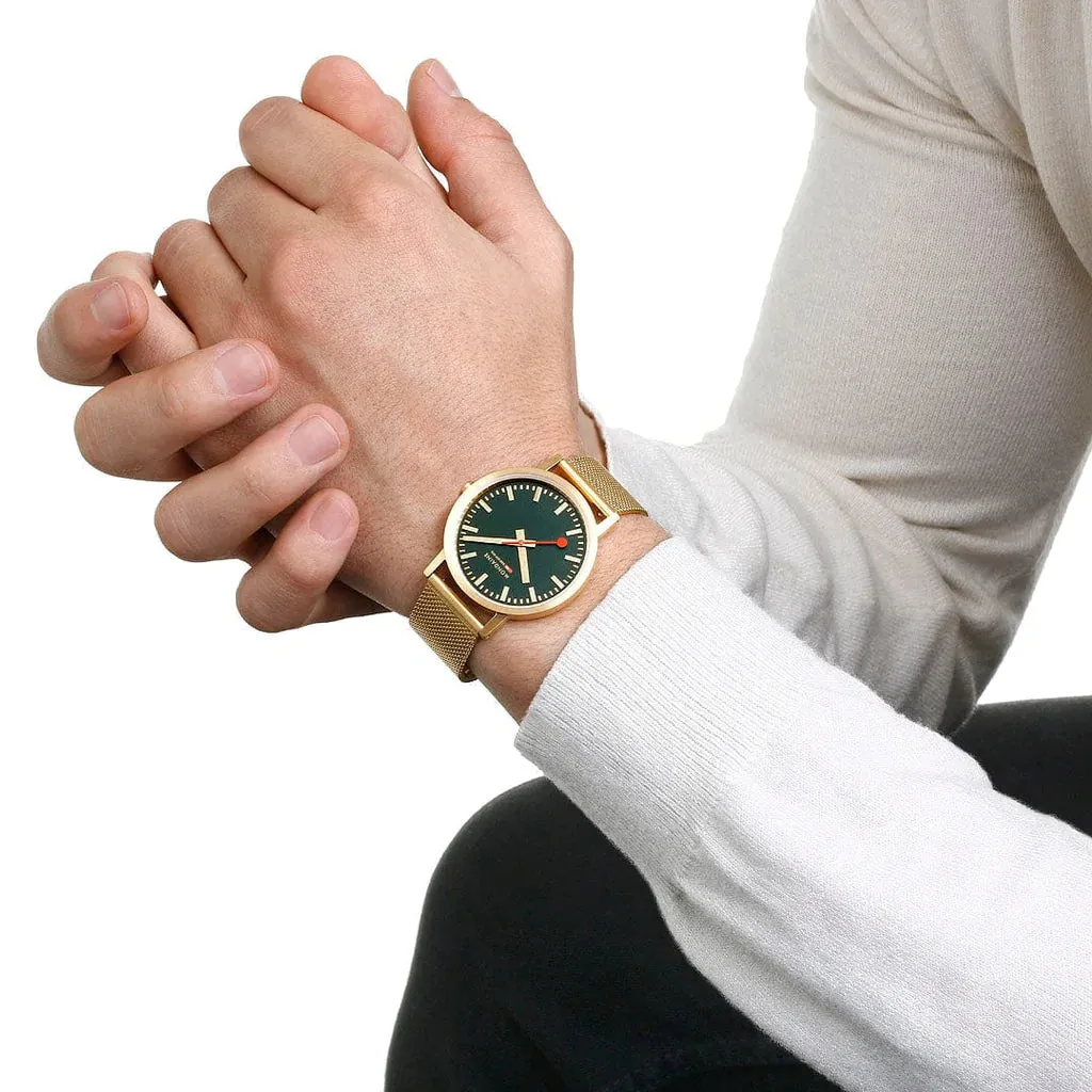 Mondaine Classic Unisex Gold Watch A660.30314.60SBM
