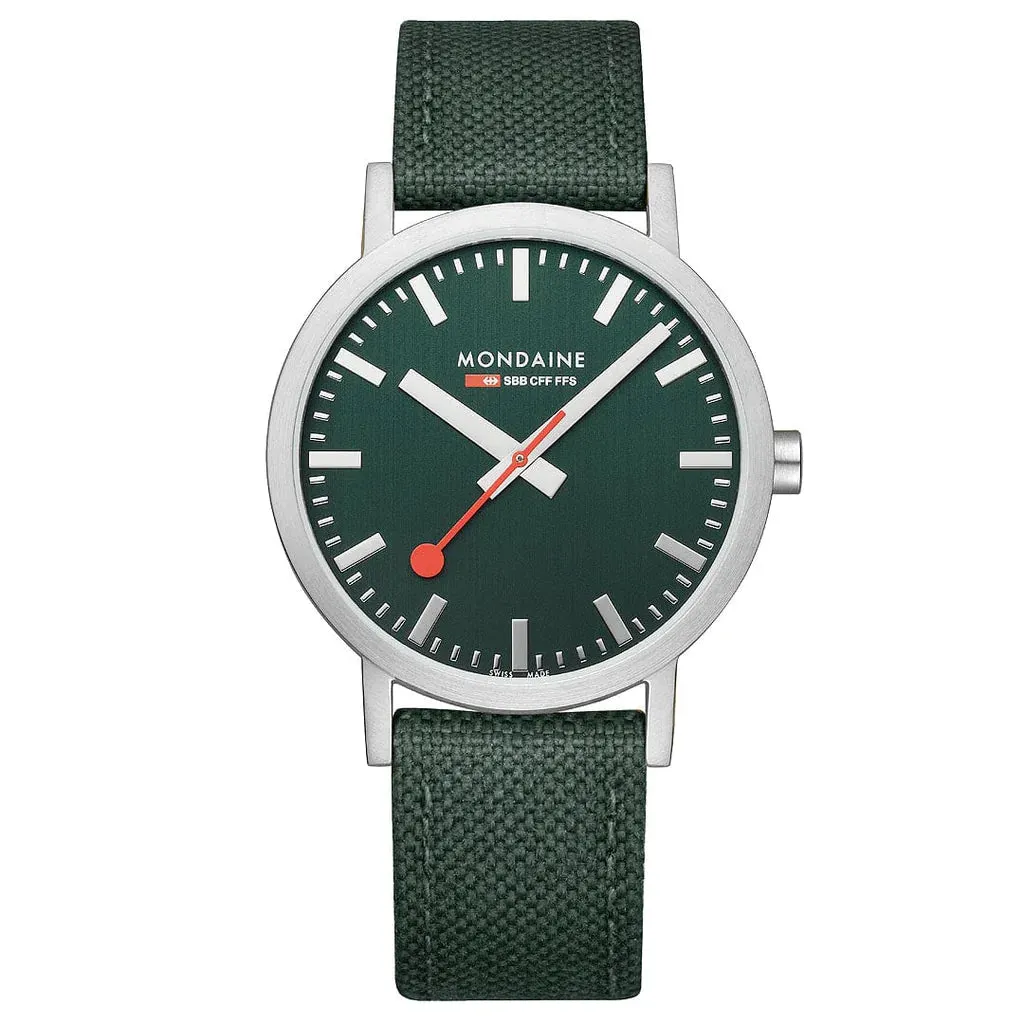 Mondaine Classic Unisex Green Watch A660.30314.60SBF