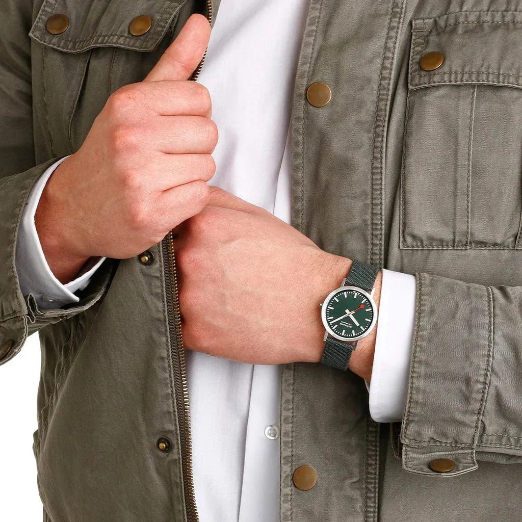 Mondaine Classic Unisex Green Watch A660.30314.60SBF