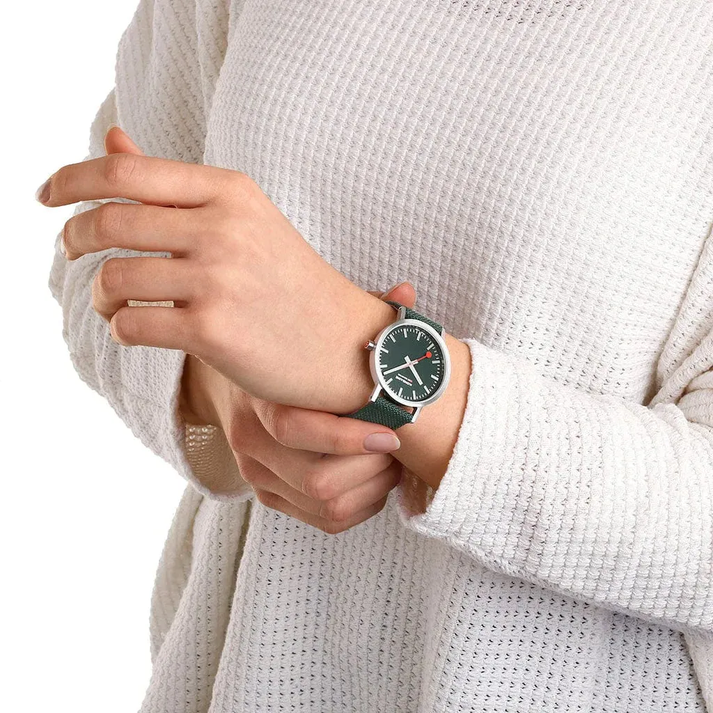 Mondaine Classic Unisex Green Watch A660.30314.60SBF