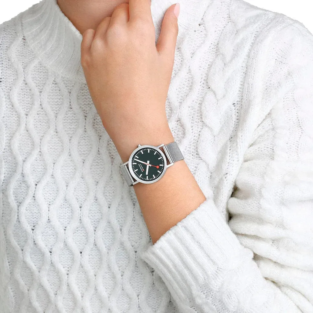Mondaine Classic Unisex Silver Watch A660.30314.60SBJ