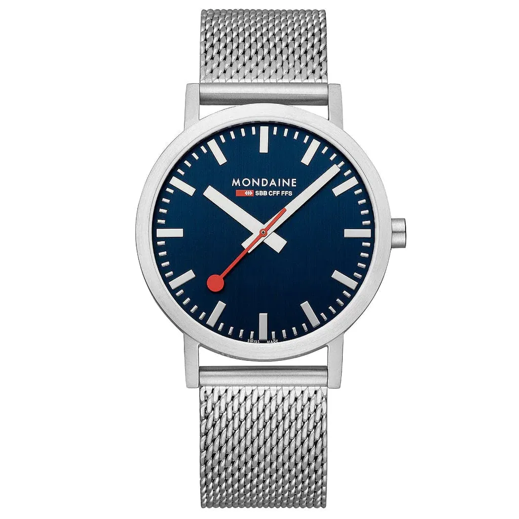 Mondaine Classic Unisex Silver Watch A660.30360.40SBJ