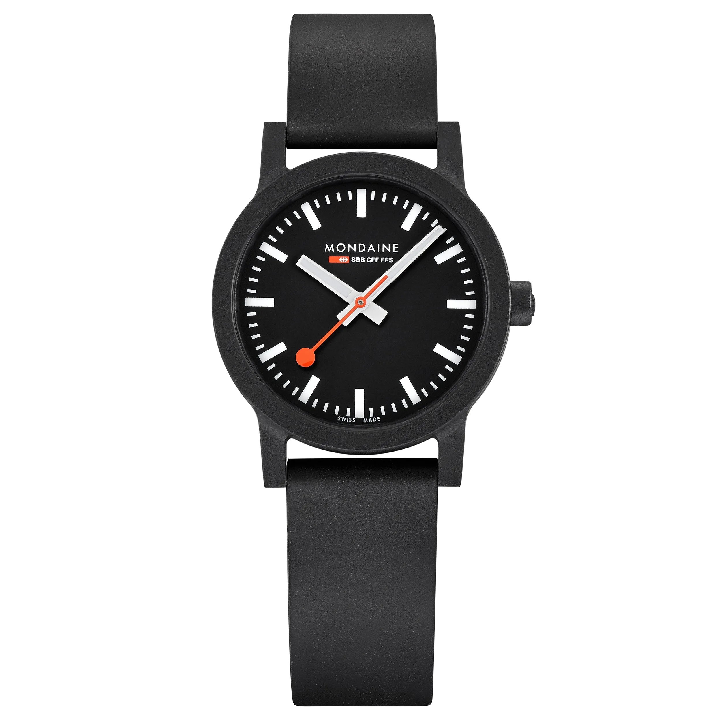 Mondaine Essence Unisex Black Watch MS1.32120.RB