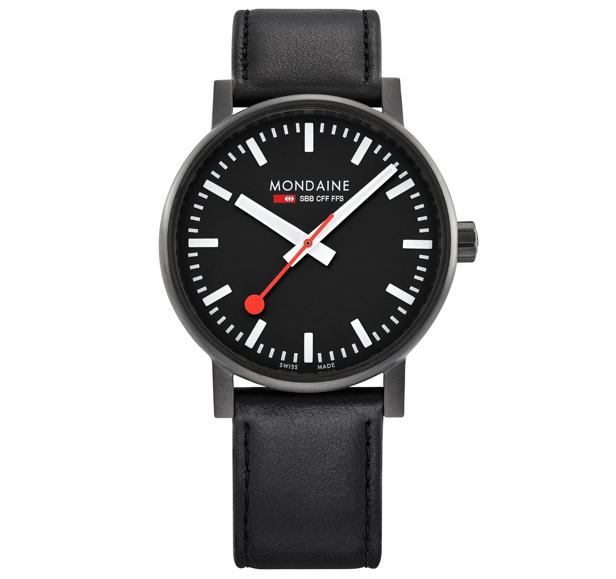 Mondaine Evo2 Unisex Black Watch MSE.40121.LB