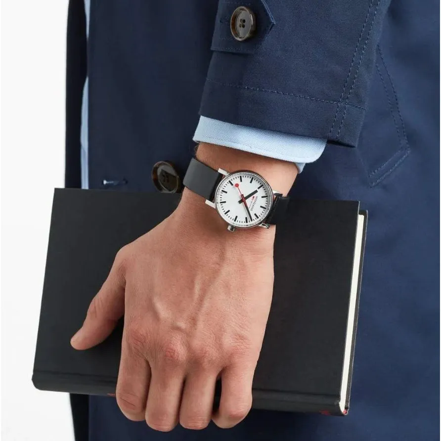 Mondaine Evo2 Unisex White Watch MSE.35110.LBV