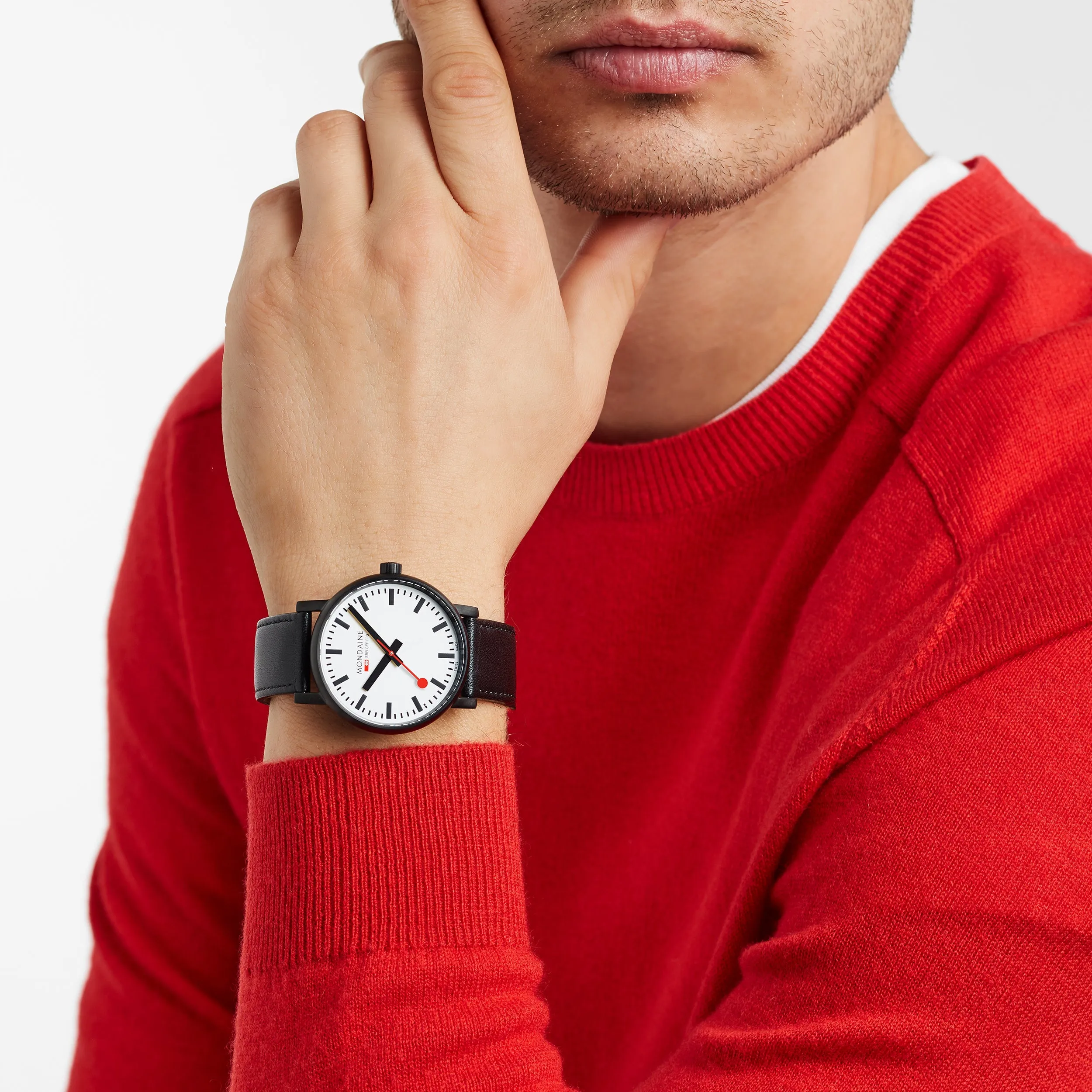Mondaine Evo2 Unisex White Watch MSE.40111.LB