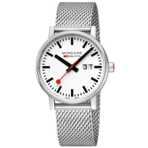 Mondaine Evo2 Unisex White Watch MSE.40210.SM