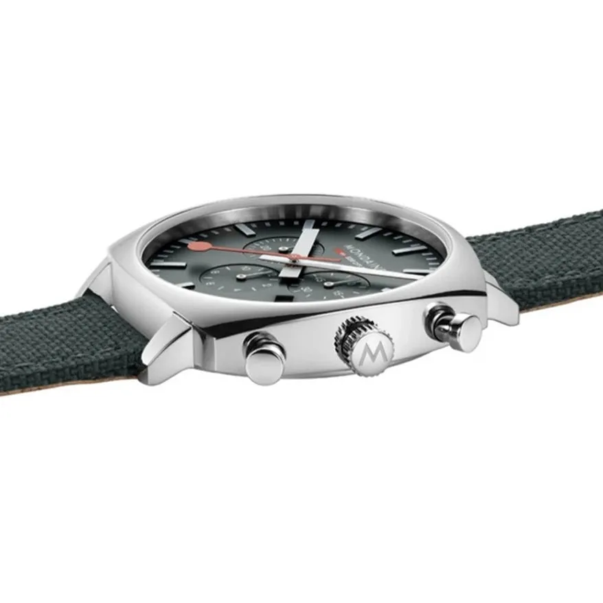 Mondaine Grand Cushion Chrono Square Men's Green Watch MSL.41460.LF.SET