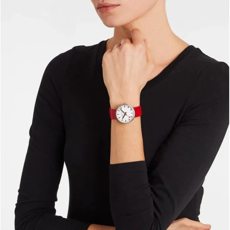 Mondaine Mini Giant Unisex White Watch MSX.3511B.LC