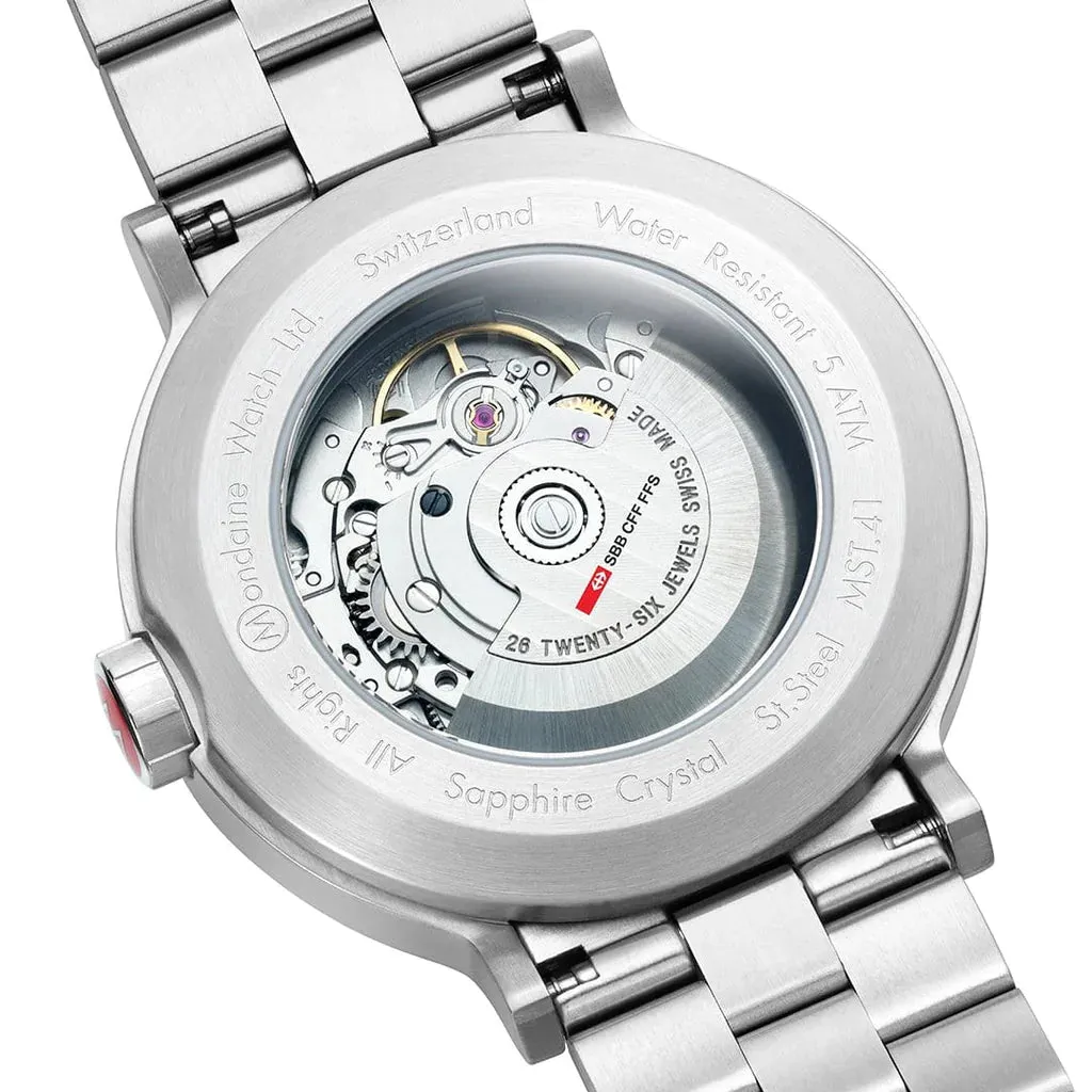 Mondaine Original Automatic Men's White Watch MST.4161B.SJ