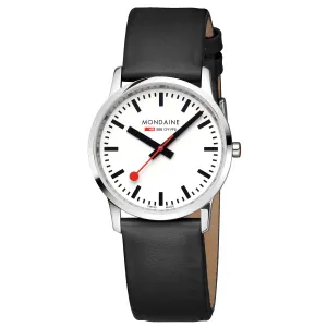 Mondaine Simply Elegant Unisex White Watch A400.30351.12SBB