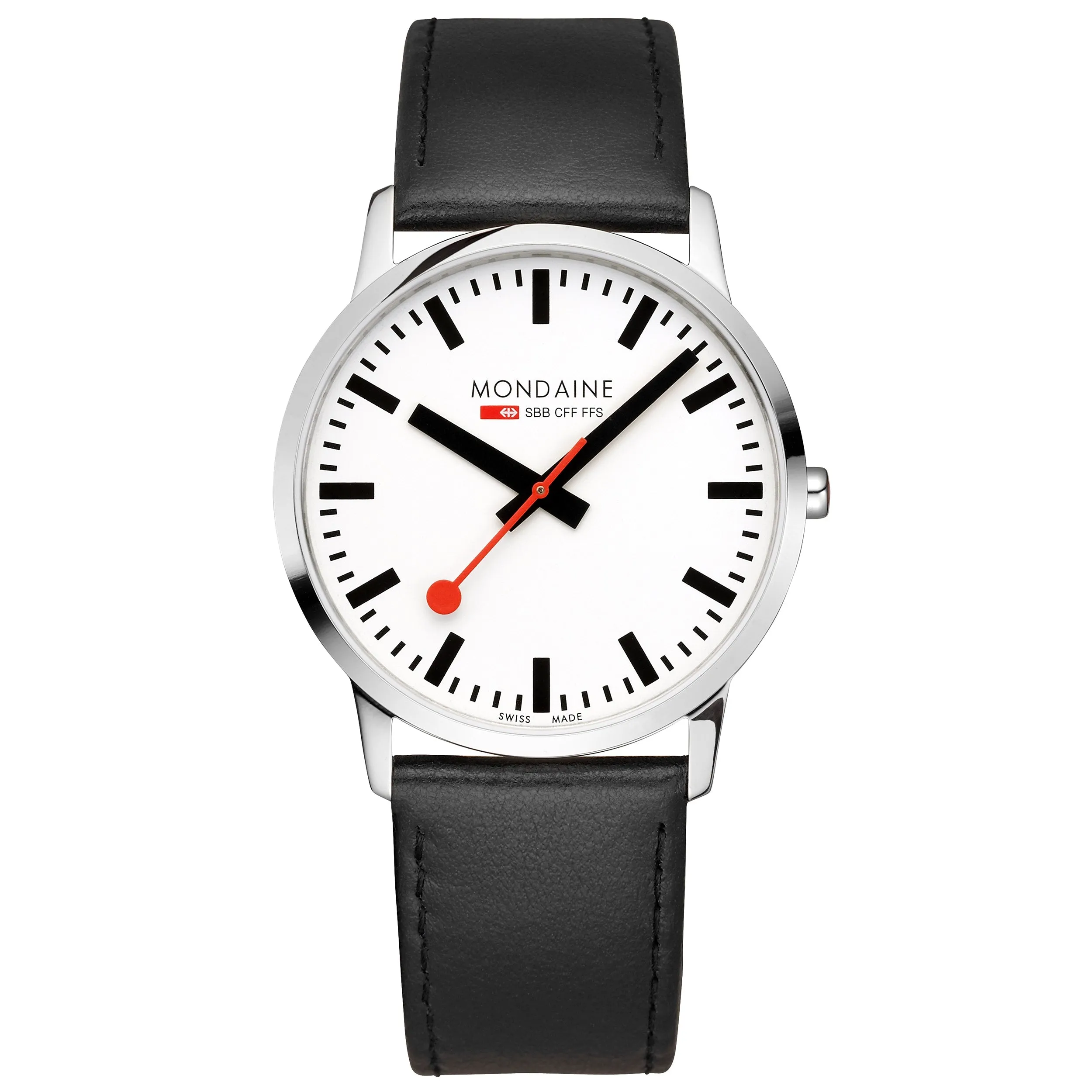 Mondaine Simply Elegant Unisex White Watch A638.30350.11SBO