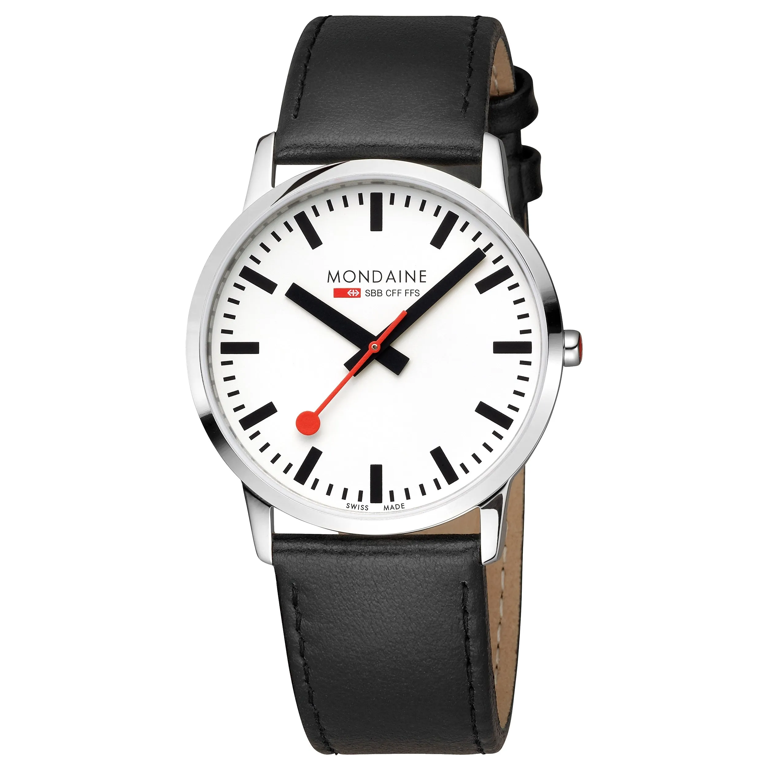 Mondaine Simply Elegant Unisex White Watch A638.30350.11SBO