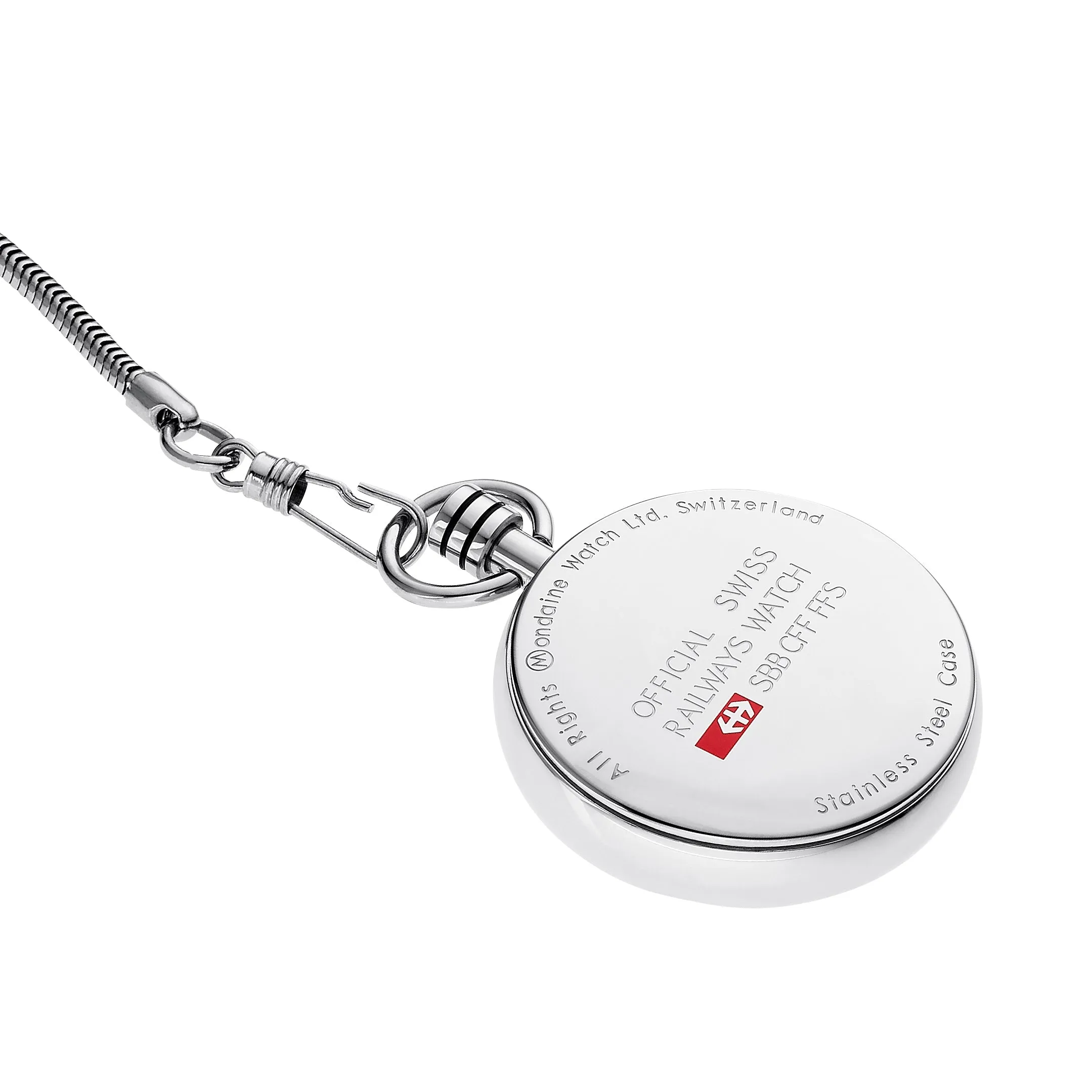 Mondaine Unisex White Pocket Watch A660.30316.11SBB