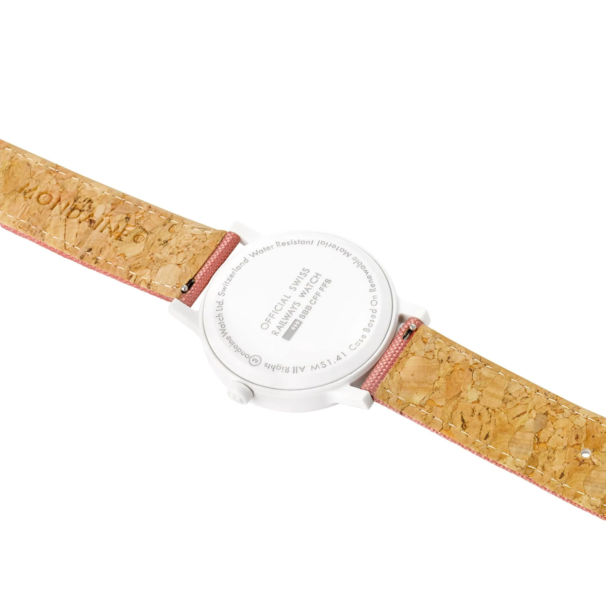 Mondaine Watch Essence White Pink MS1.41111.LP