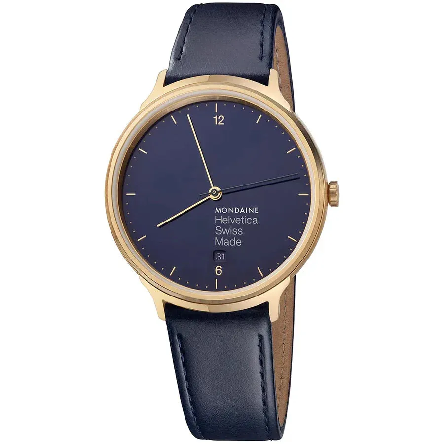 Mondaine Watch Helvetica No1 Light Dark Blue MH1.L2241.LD