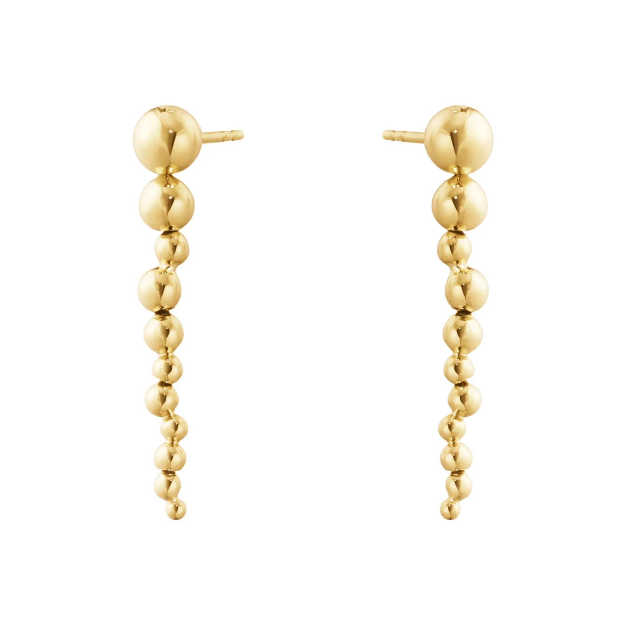 Moonlight Grapes 18K Gold Long Earrings