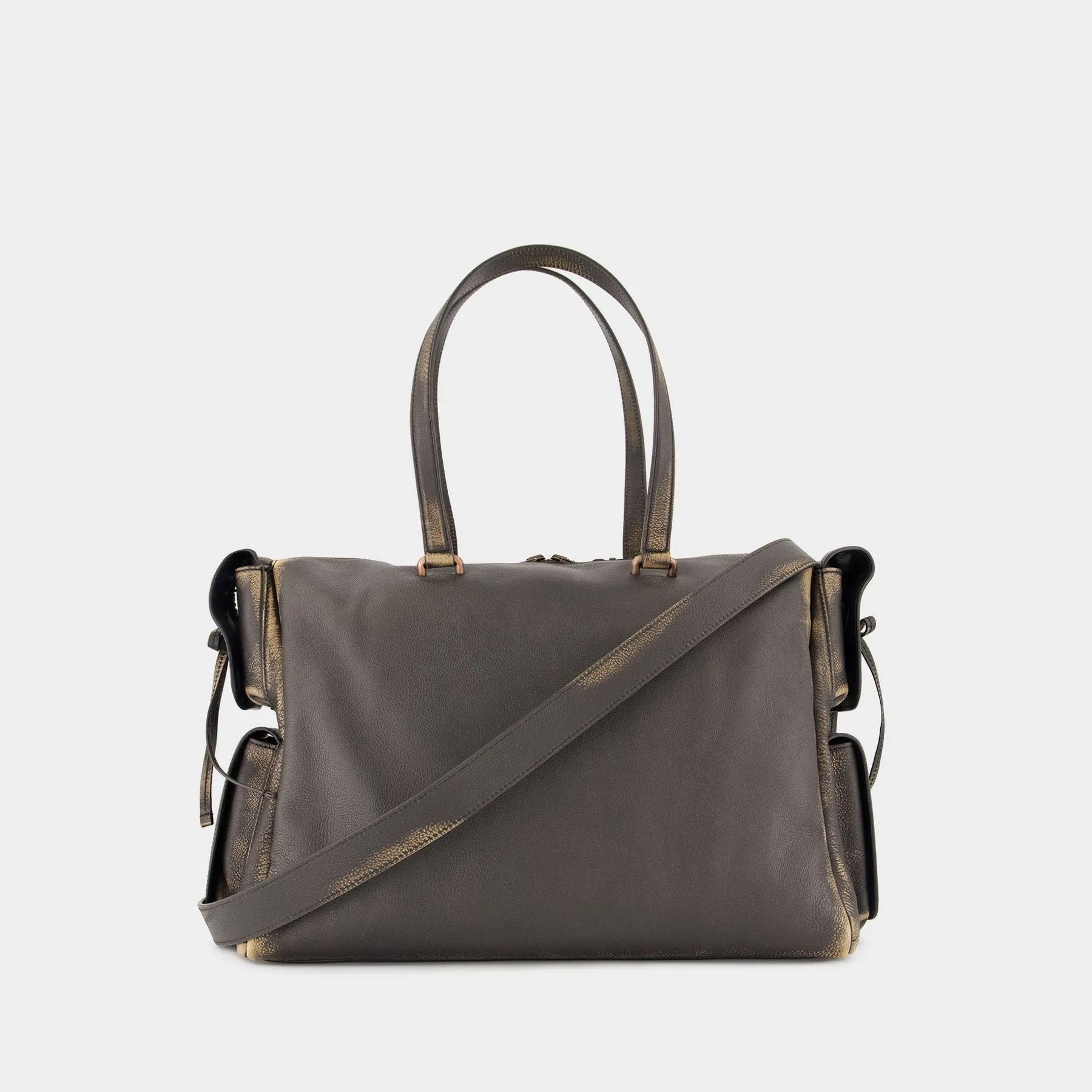 Multipocket Shoulder Bag - Acne Studios - Leather - Brown
