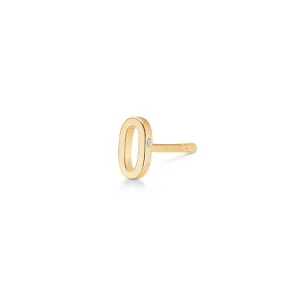 My 0 18K Gold Stud w. Diamond