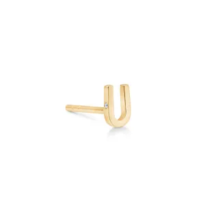 My U 18K Gold Stud w. Diamond