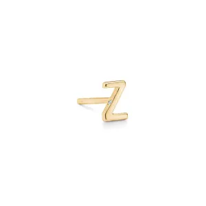 My Z 18K Gold Stud w. Diamond