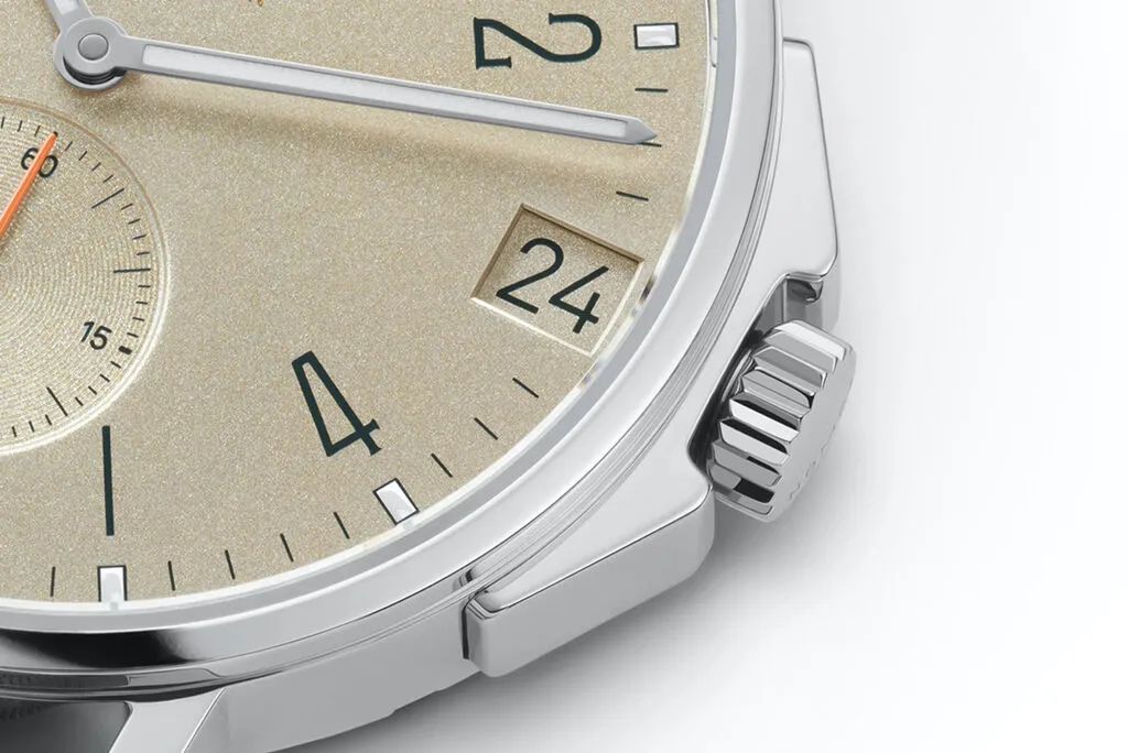 Nomos Glashutte Ahoi Neomatik 38 Date Sand Sapphire Crystal Watch