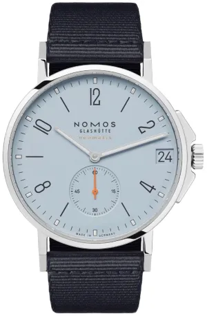 Nomos Glashutte Ahoi Neomatik 38 Date Sky Sapphire Crystal Watch