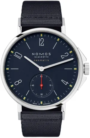 Nomos Glashutte Ahoi Neomatik Atlantic Sapphire Crystal Watch