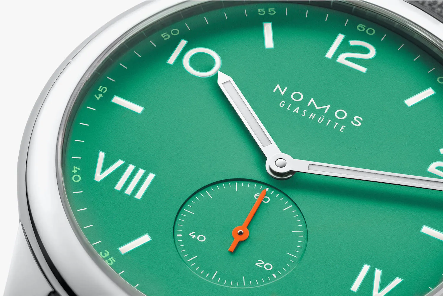 Nomos Glashutte Club Campus 38 Electric Green Watch