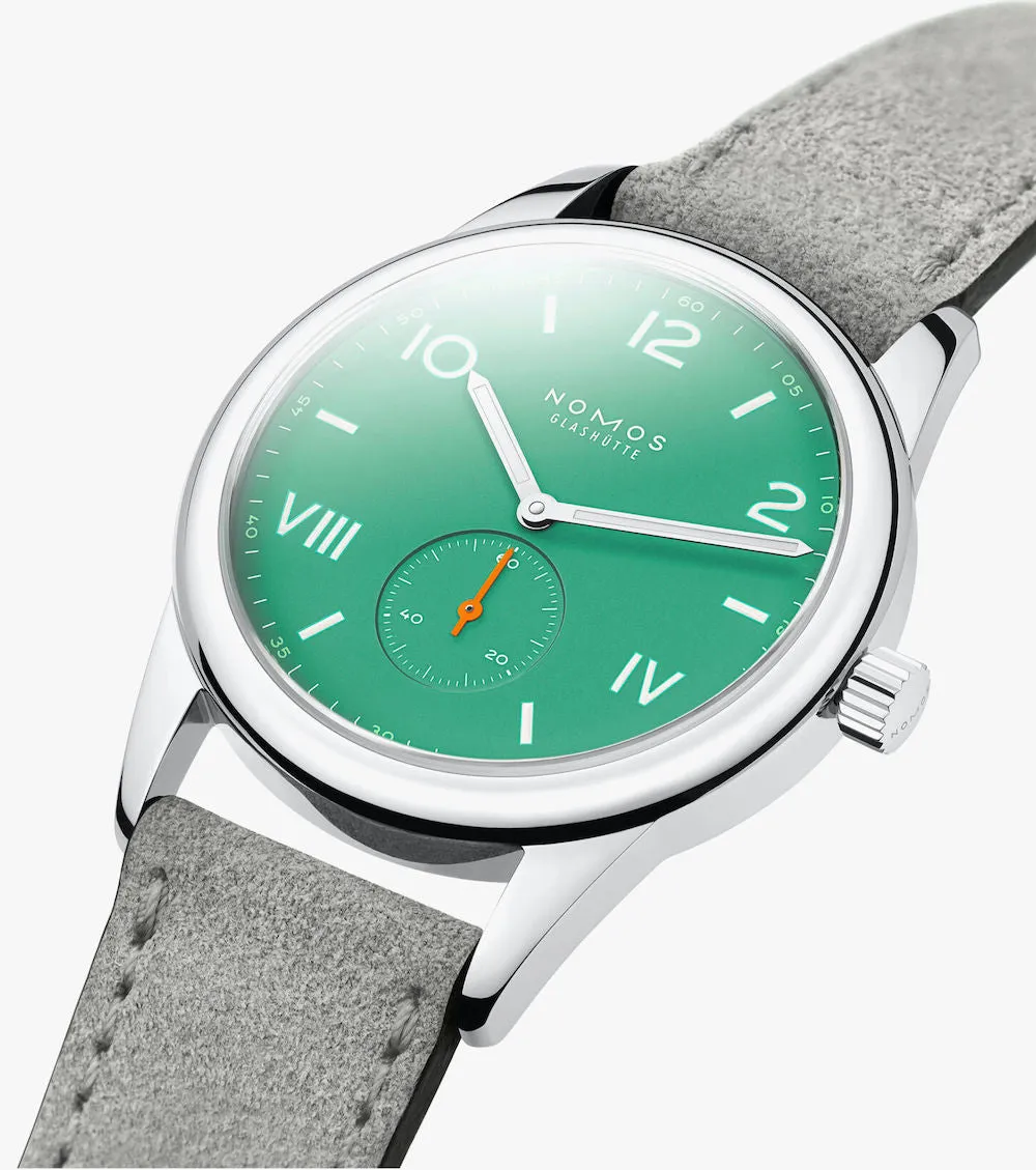 Nomos Glashutte Club Campus 38 Electric Green Watch