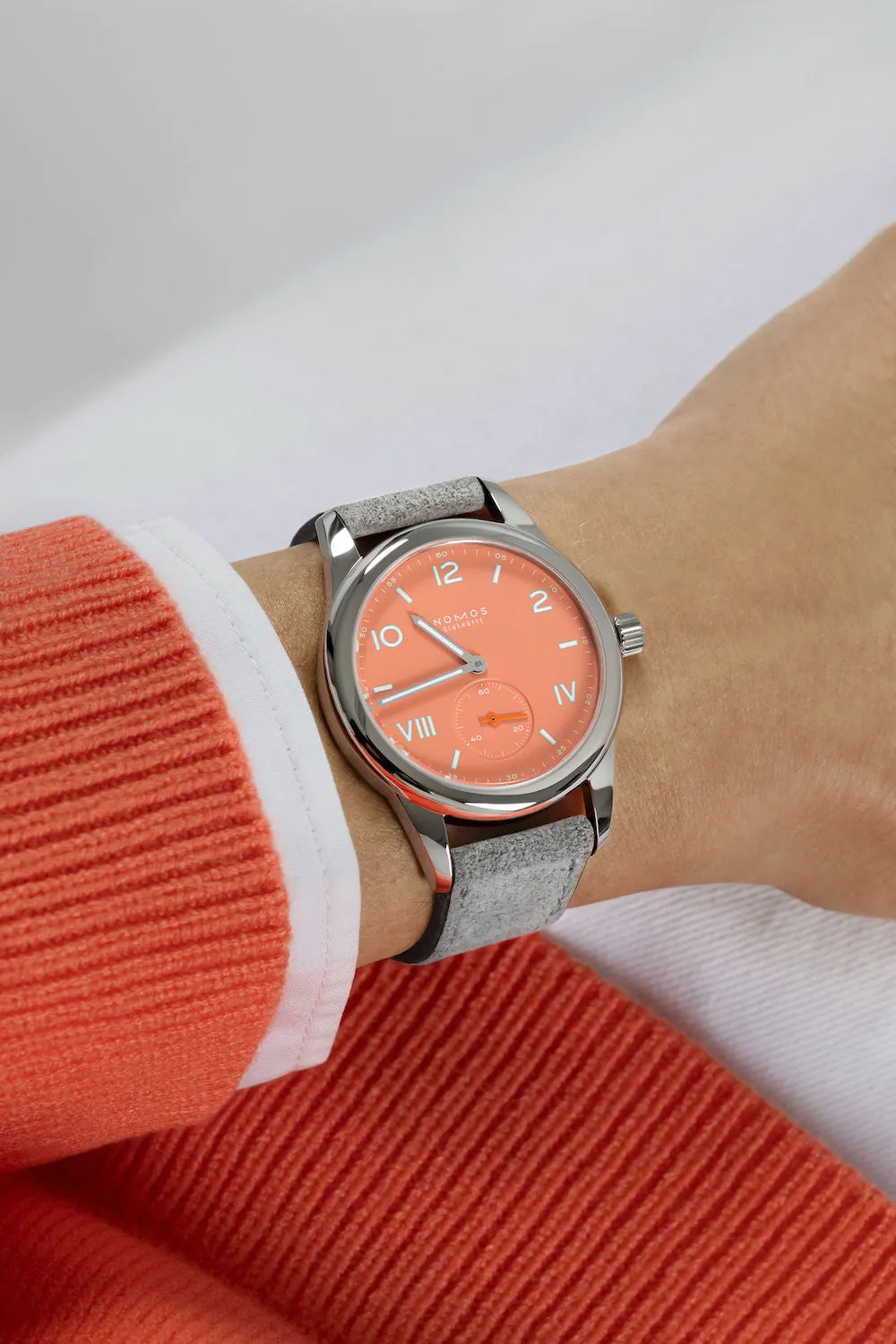 Nomos Glashutte Club Campus Cream Coral Watch