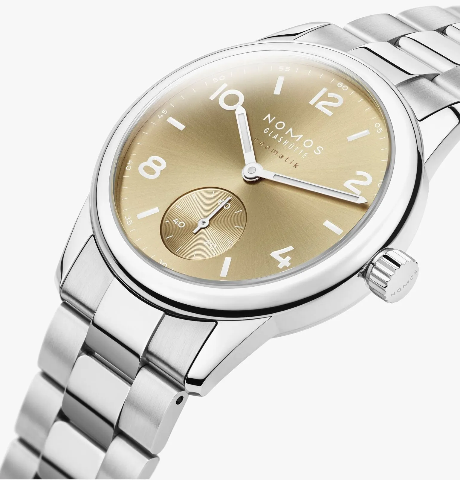 Nomos Glashutte Club Sport Neomatik 34 Gold Watch