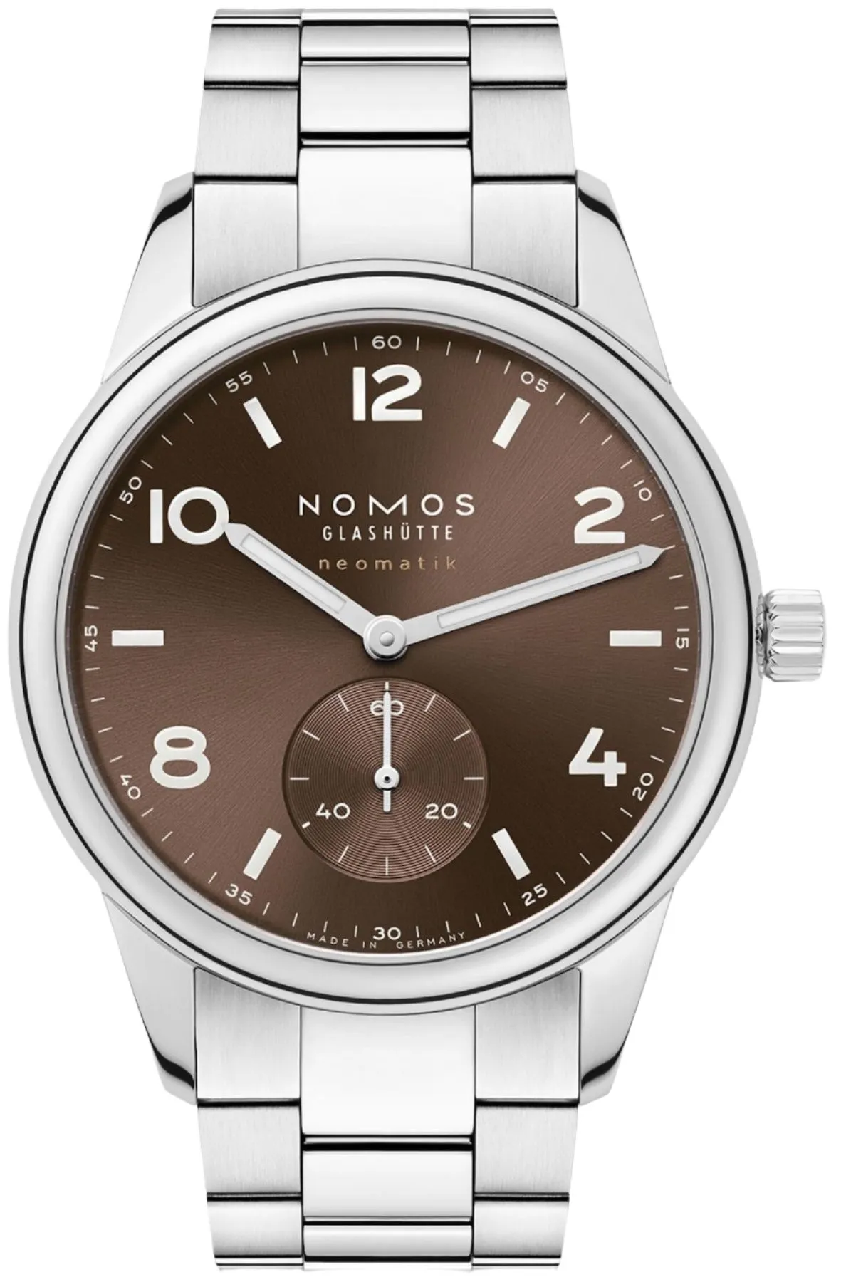 Nomos Glashutte Club Sport Neomatik 39 Tabac Sapphire Crystal Watch