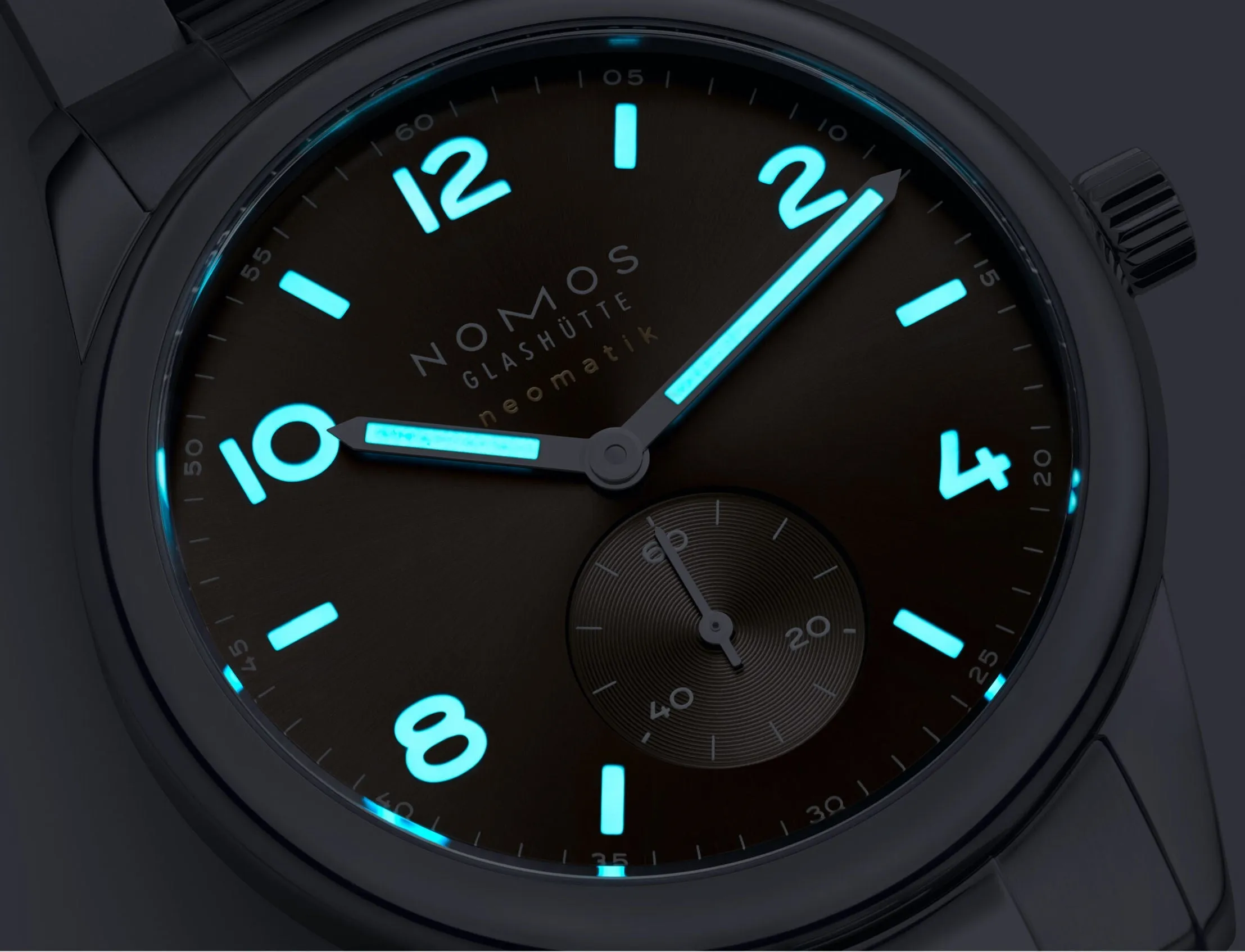 Nomos Glashutte Club Sport Neomatik 39 Tabac Sapphire Crystal Watch