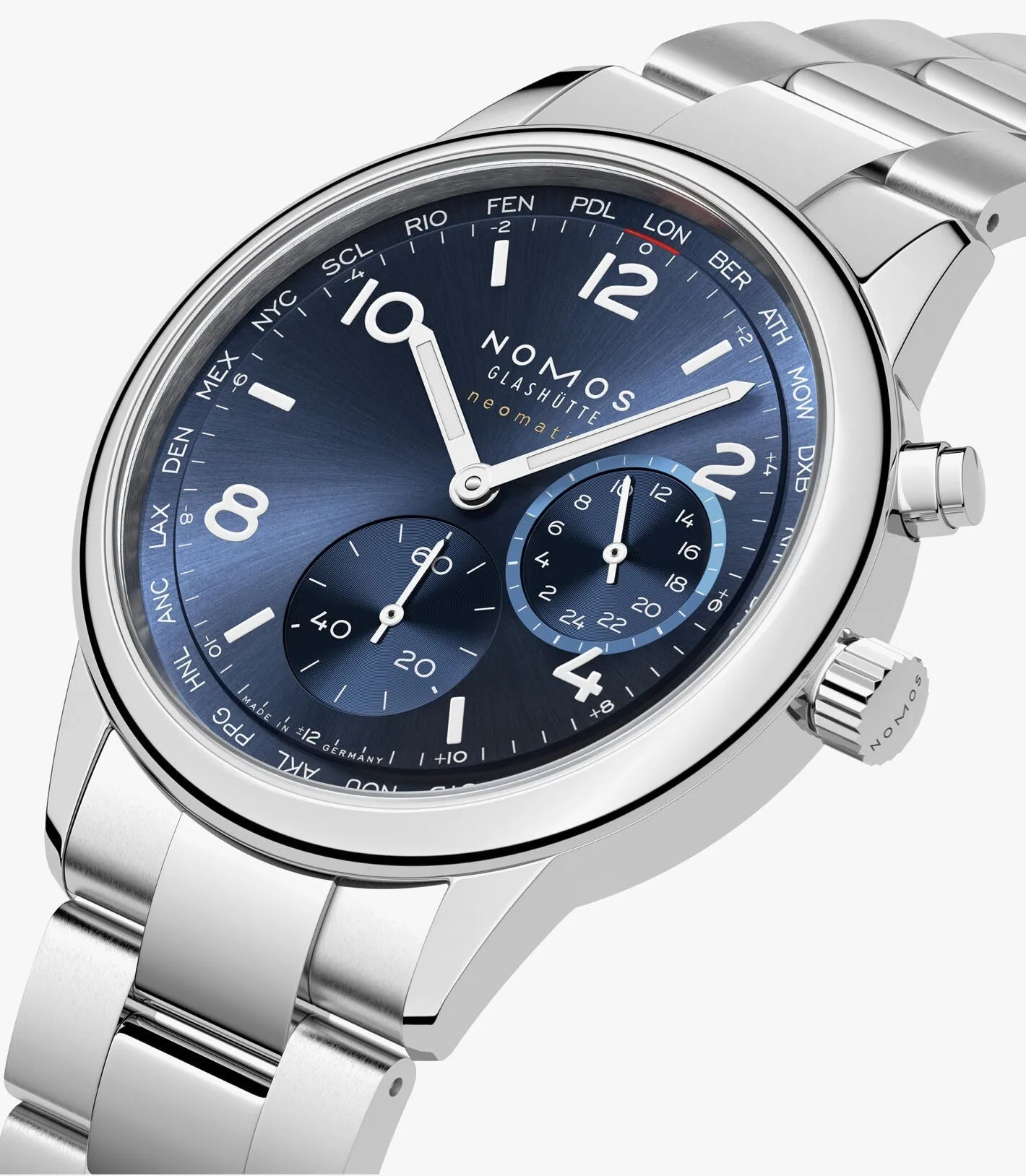 Nomos Glashutte Club Sport Neomatik Worldtimer Blue Watch Pre-Order