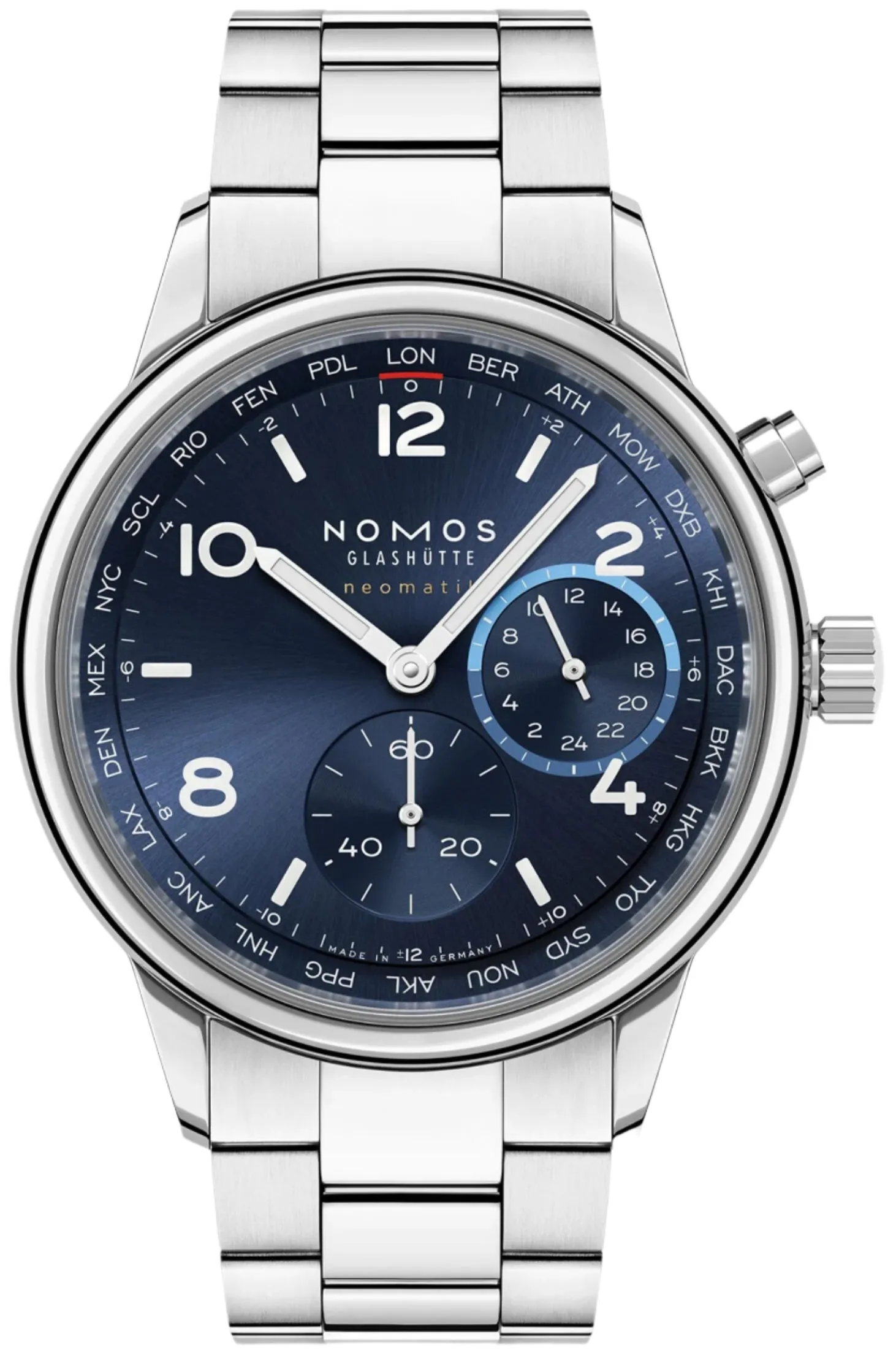 Nomos Glashutte Club Sport Neomatik Worldtimer Blue Watch Pre-Order