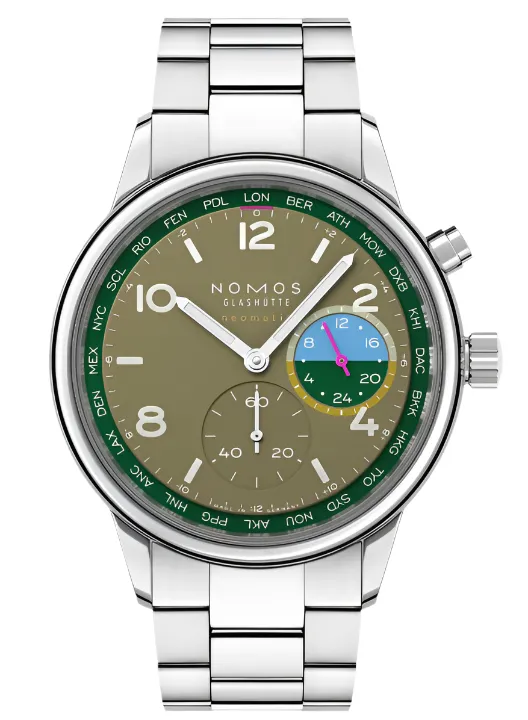 Nomos Glashutte Club Sport Neomatik Worldtimer Jungle Watch Pre-Order