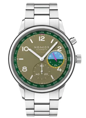 Nomos Glashutte Club Sport Neomatik Worldtimer Jungle Watch Pre-Order