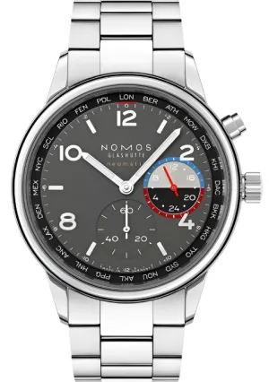 Nomos Glashutte Club Sport Neomatik Worldtimer Volcano Watch Pre-Order