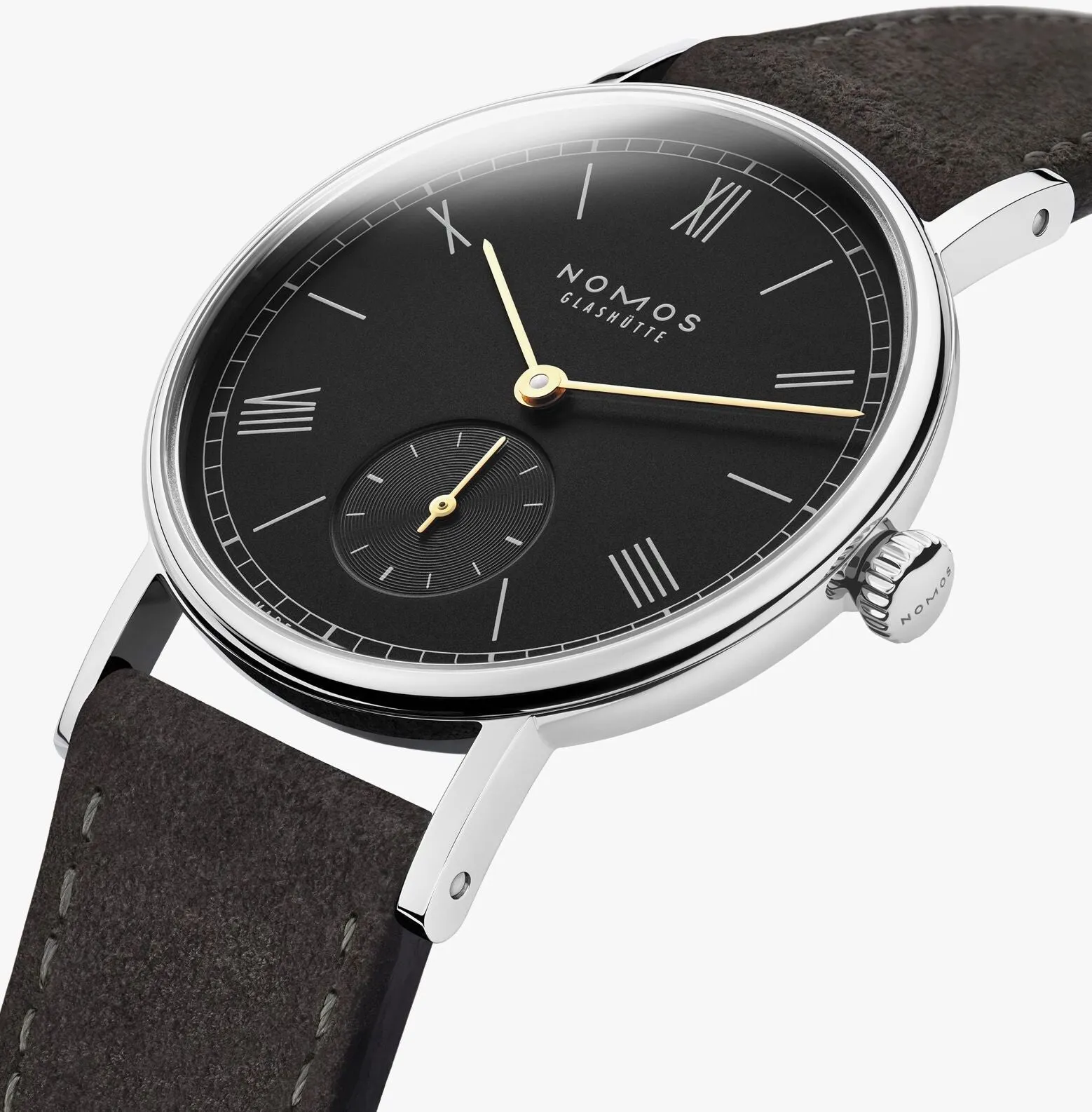 Nomos Glashutte Ludwig 33 Noir Sapphire Crystal Watch