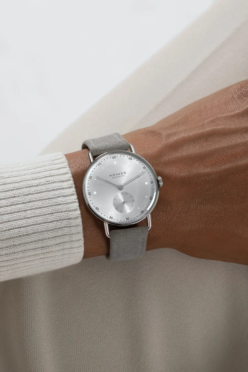 Nomos Glashutte Metro 33 Metro Silver Watch