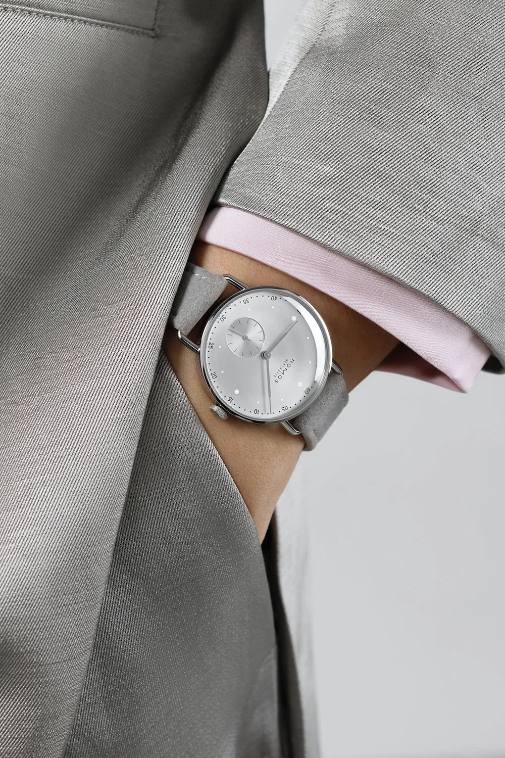 Nomos Glashutte Metro 33 Metro Silver Watch