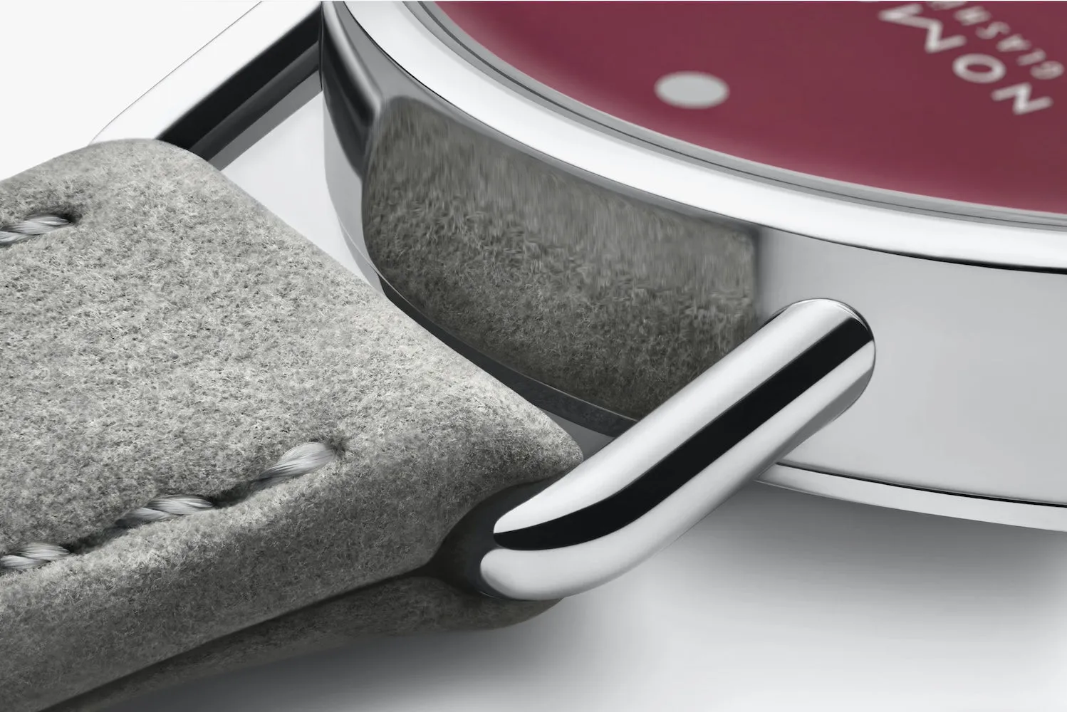 Nomos Glashutte Metro 33 Muted Red Watch