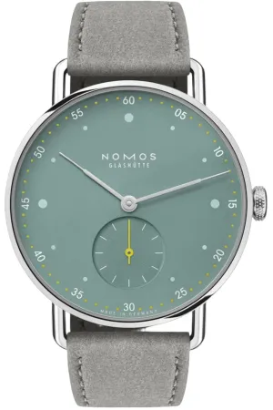 Nomos Glashutte Metro 33 Sage Sapphire Crystal Watch