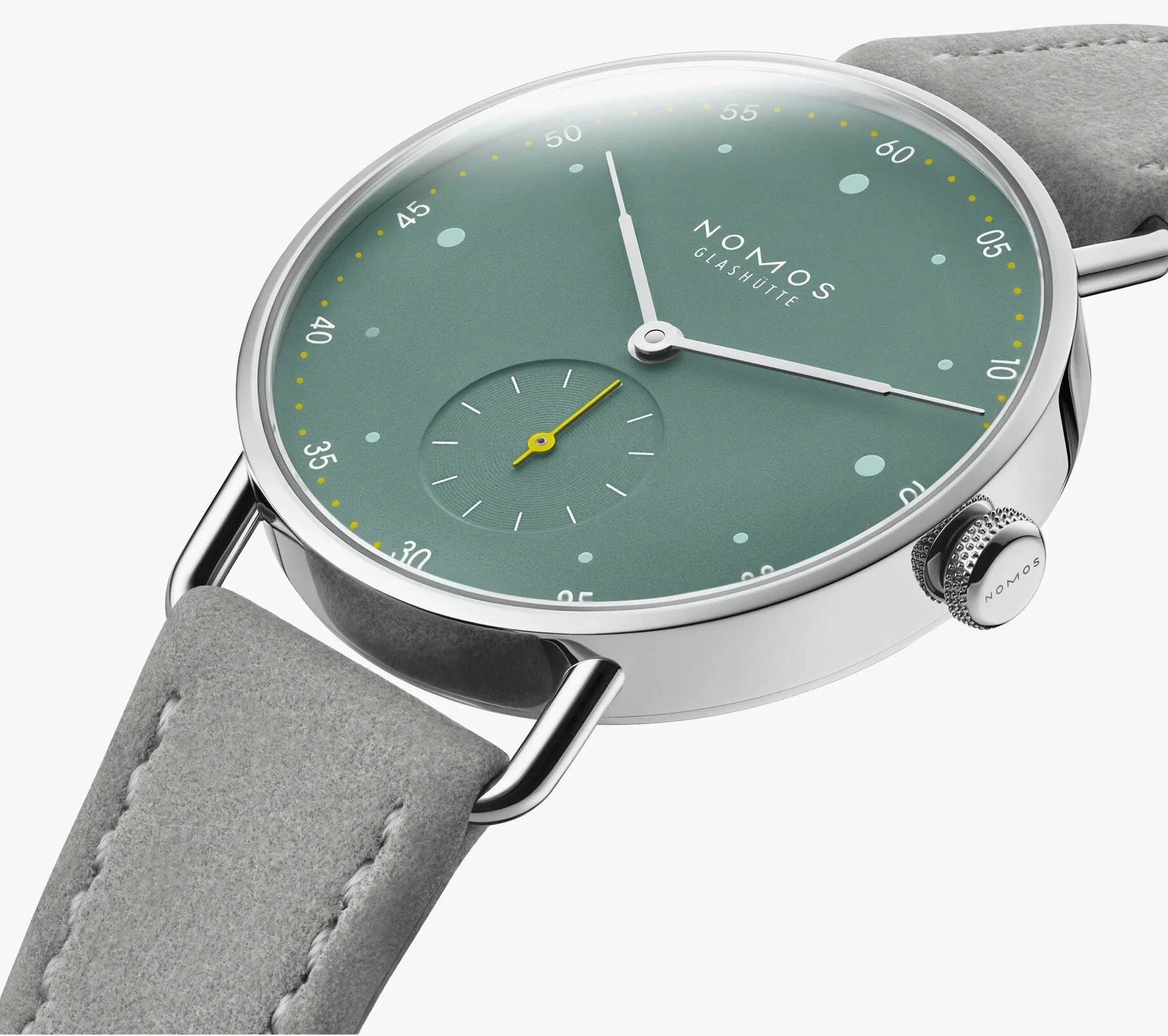 Nomos Glashutte Metro 33 Sage Sapphire Crystal Watch