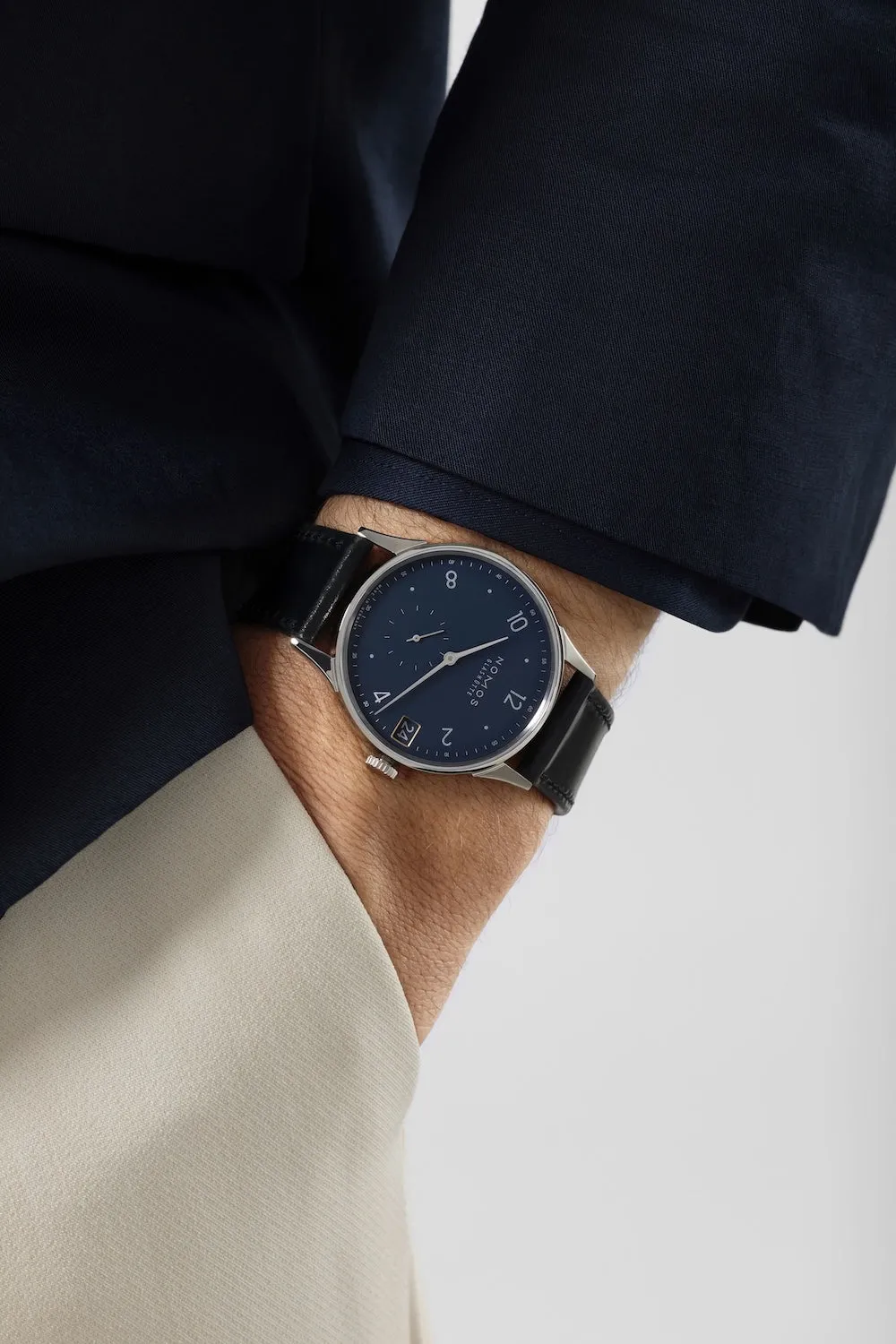 Nomos Glashutte Minimatik 39 Date Blue Watch